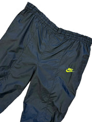 Vintage 90's Nike Swoosh Black & Green Splash Pants