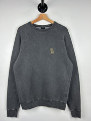 OVO Owl Washed Black Crewneck