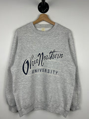 Vintage 90s Ohio Northern University Grey Crewneck