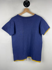 Vintage 60s Pacific Athletic Company Double Face Phoenix College Blue & Yellow Tee