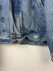 Vintage 80s Guess George Marciano Blue & Grey Denim Jacket