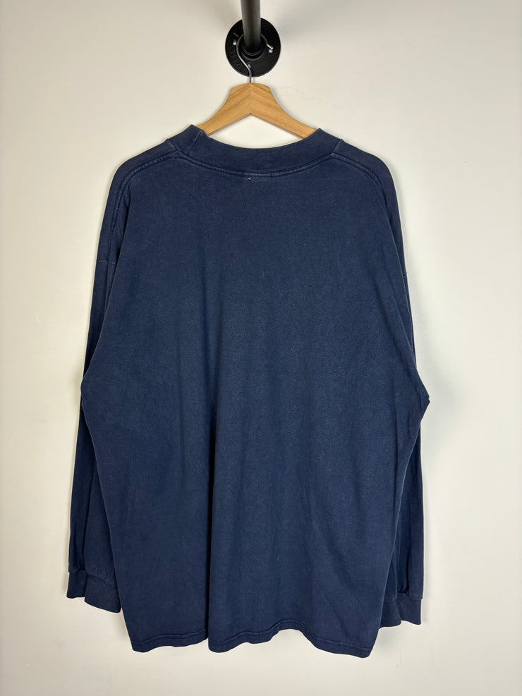 Vintage Y2K Nike Mock Neck Navy Long Sleeve