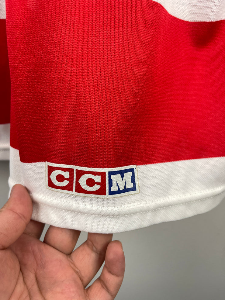 Vintage 90s NHL CCM Detroit Red Wings White Hockey Jersey