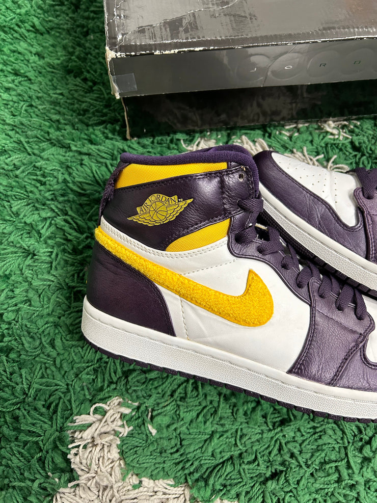 Jordan 1 Strap 2009 Grand Purple Varsity Maize