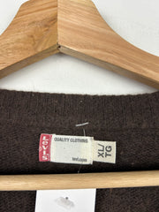 Vintage Levis Pattern Brown Knit Sweater