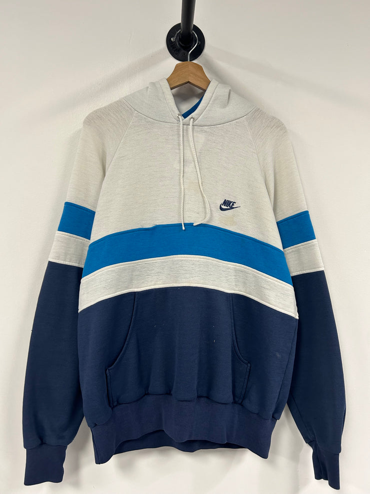 Vintage 80’s Nike Swoosh Blue & White Hoodie