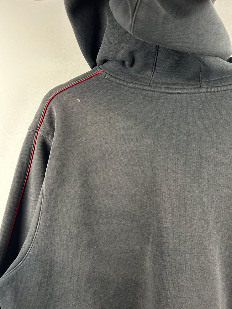 Vintage Nike Basketball Embroidered Faded Black Hoodie
