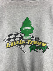 Vintage Nascar Little Trees Racing Grey Crewneck