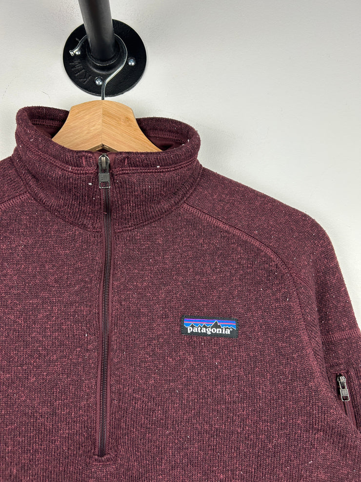 Vintage Patagonia Burgundy Quarter-Zip Women’s Sweater