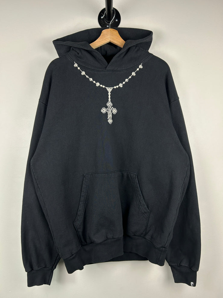 Warren Lotas Reaper Rosary Cross Black Hoodie