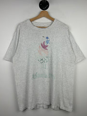 Vintage 90s Atlanta Olympics Faded Grey Tee