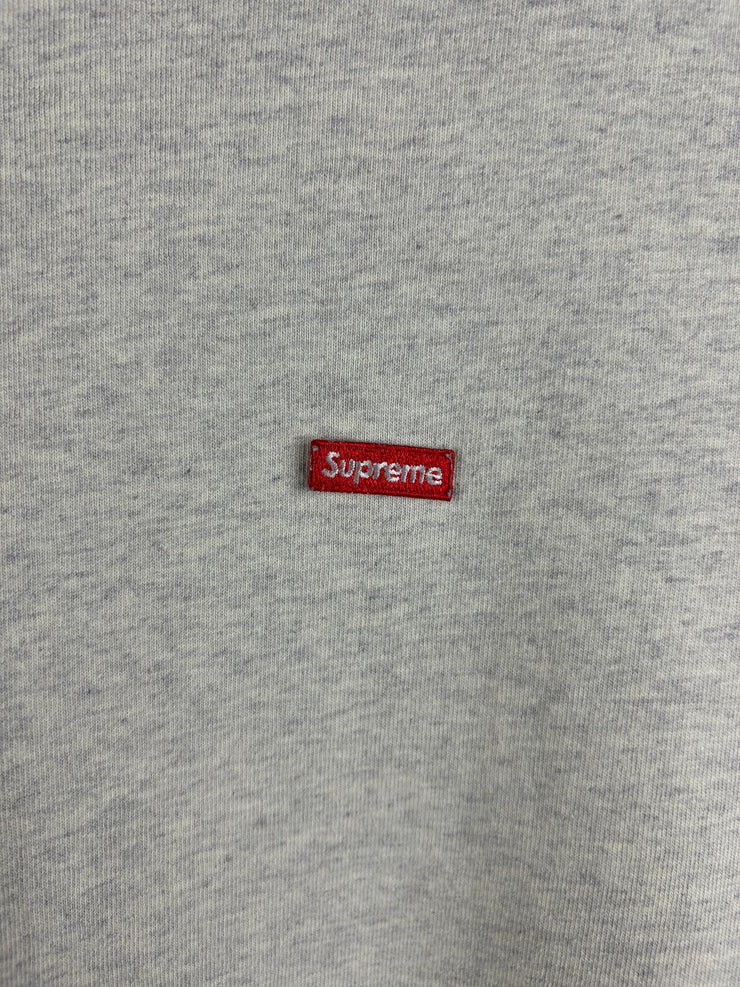 Supreme Small Box Logo Heather Grey Long Sleeve