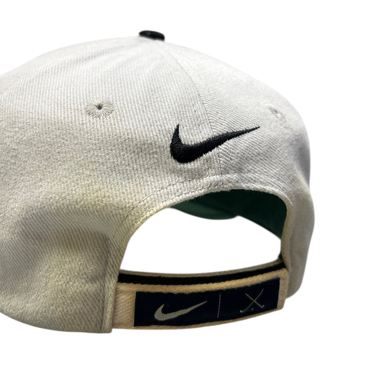 Vintage Nike Golf Swoosh Black & White Strapback Hat