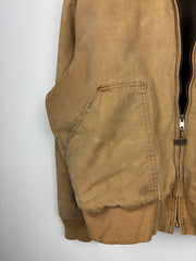 Vintage Walls Beige Hooded Work Jacket