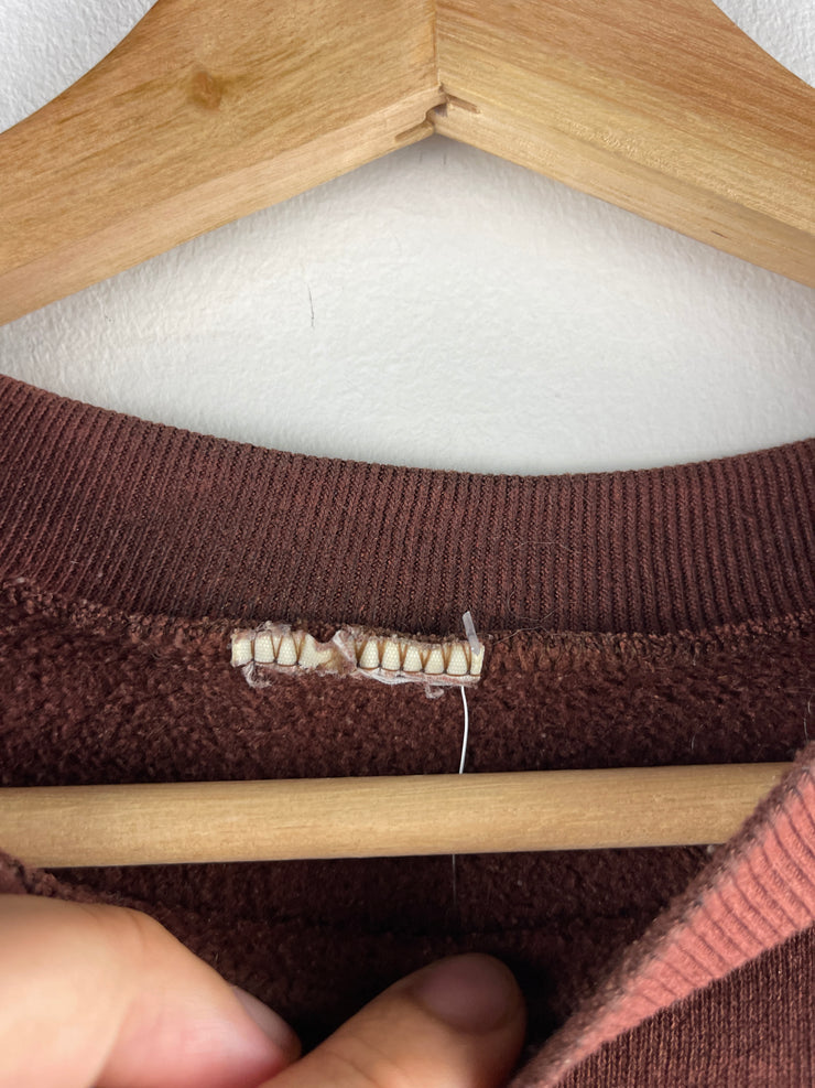 Vintage 90s NFL Cleveland Browns Spellout Brown Crewneck