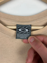 Vintage 90s Oakley Softwear Glasses Beige Tee