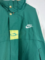 Vintage 90's Nike Challenge Court Green & White Windbreaker