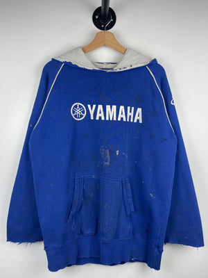 Vintage Fox Racing Yamaha Thrashed Blue Hoodie