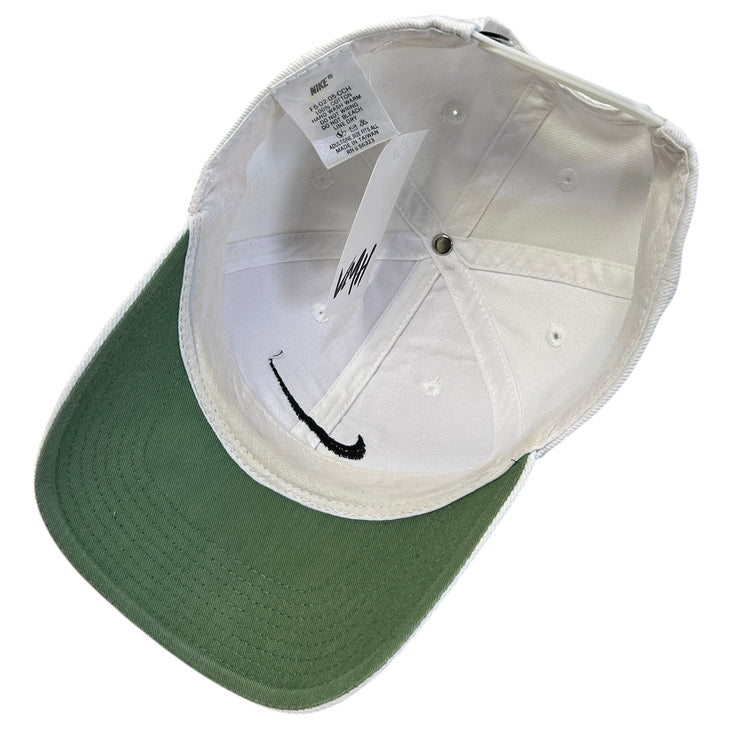Vintage 90s Nike Swoosh White Snapback Hat
