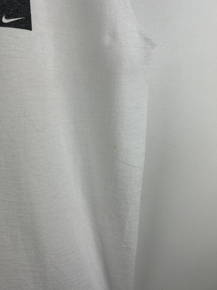 Vintage 90s Nike Golf Tiger Woods White Cut Off Tank Top