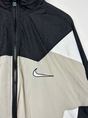 Vintage 90's Nike Swoosh Black & Grey Windbreaker