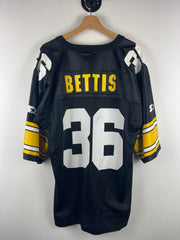 Vintage 90s NFL Starter Pittsburgh Steelers Bettis Black Football Jersey