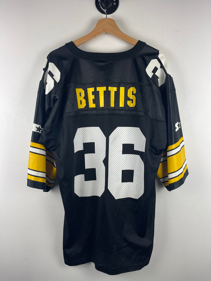 Vintage 90s NFL Starter Pittsburgh Steelers Bettis Black Football Jersey