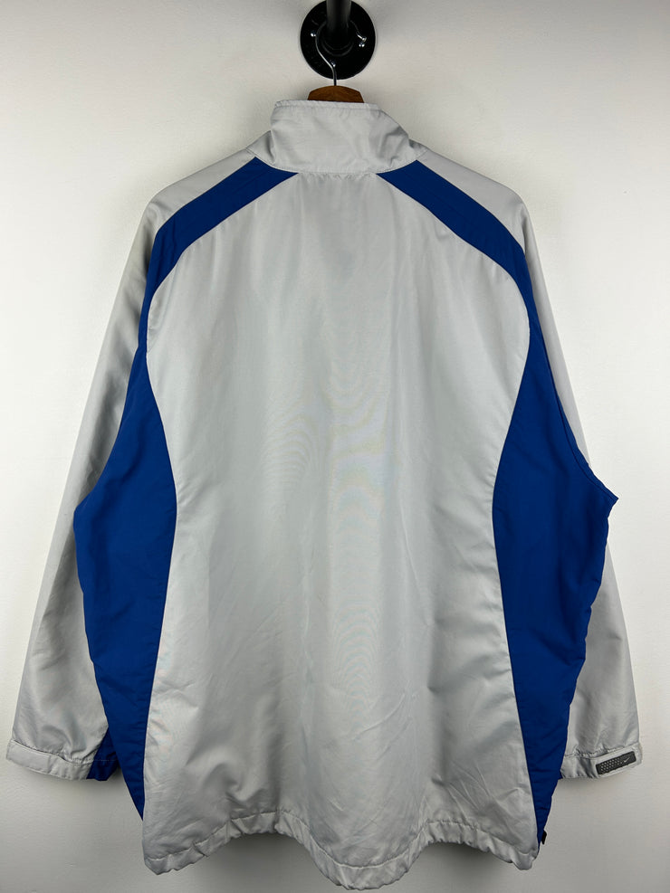 Vintage Nike Swoosh Grey & Blue Pullover Windbreaker