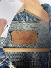 Vintage 60s Levis Big E Type 3 521 Blue Denim Trucker Jacket