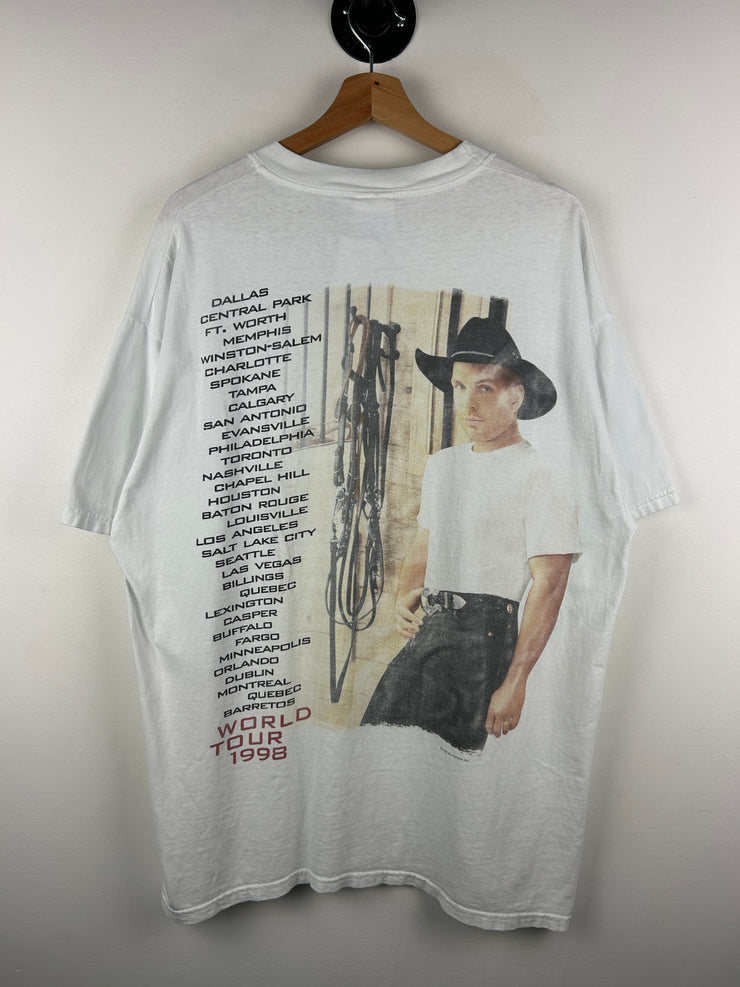 Vintage 90s Garth Brooks Sevens Tour White Tee