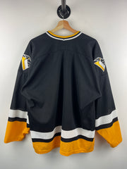 Vintage 90s NHL CCM Pittsburgh Penguins Black Hockey Jersey
