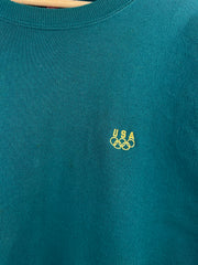 Vintage 90s USA Olympics Turquoise Crewneck