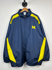 Vintage Michigan Navy & Yellow Windbreaker