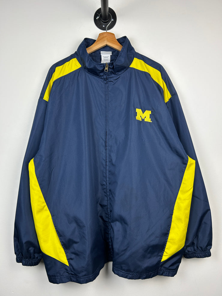 Vintage Michigan Navy & Yellow Windbreaker