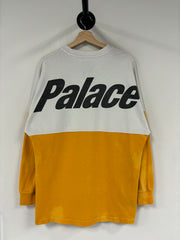 Palace SS18 Splitter Yellow & White Long Sleeve
