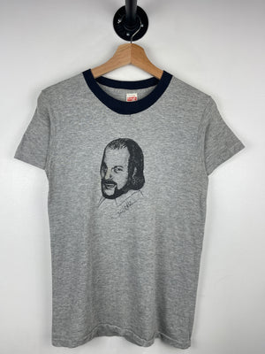 Vintage 70s Healthknit Joe Walden Portrait Grey Tee