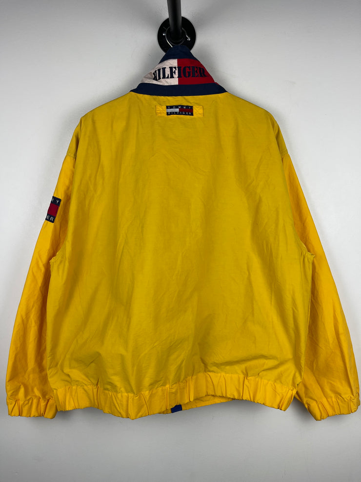 Vintage 90s Tommy Hilfiger Flag Yellow Windbreaker