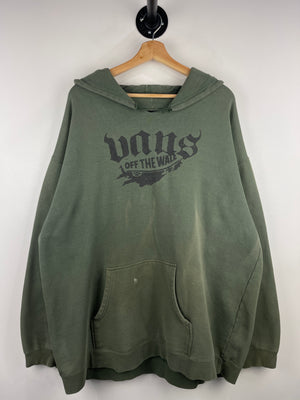 Vintage Vans Off The Wall Skateboards Green Hoodie