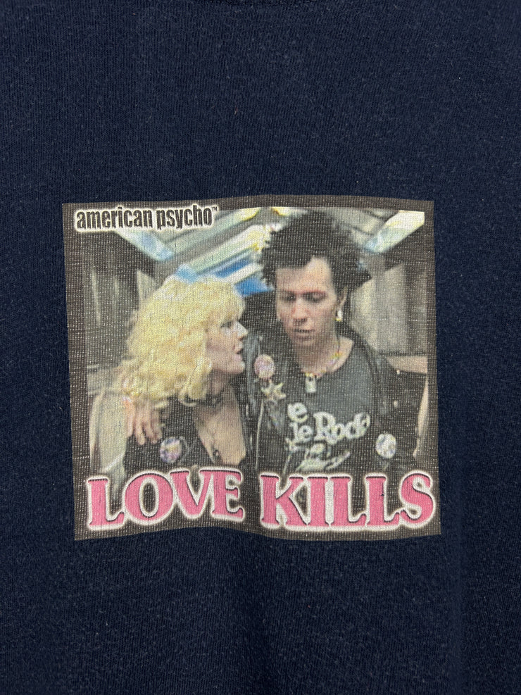 Vintage 90s Serial Killer Sex Pistols Sid And Nancy Navy Tee