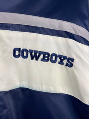 Vintage NFL Dallas Cowboys Navy & Grey Reversible Hooded Jacket