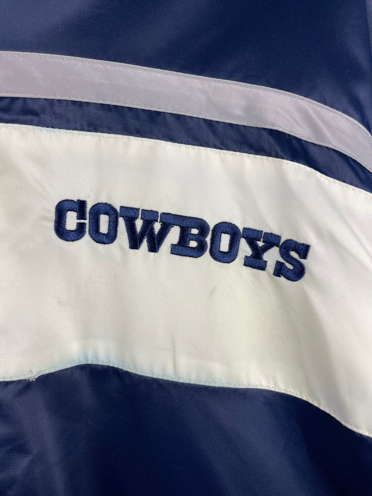 Vintage NFL Dallas Cowboys Navy & Grey Reversible Hooded Jacket