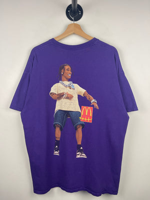 Travis Scott x McDonalds Action Figure Purple Tee