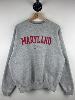 Vintage 90s Nike Maryland Grey Crewneck