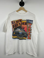 Vintage 90s Nascar Rusty Wallace Black Thunder White Tee