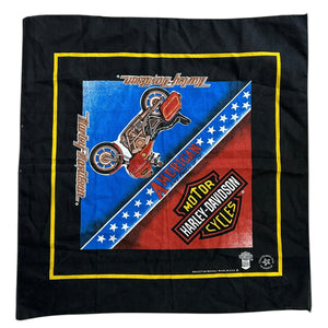 Vintage 90s Harley Davidson American And Proud Of It Bandana