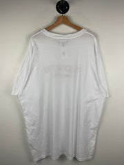 Supreme FW23 Classic Logo Embroidered White Tee