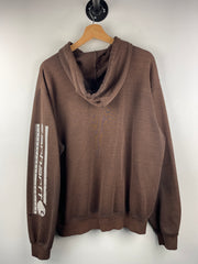 Vintage Carhartt Spellout Thrashed Brown Hoodie
