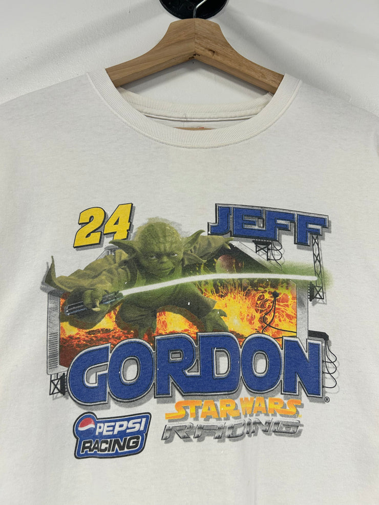 Vintage Nascar Star Wars Jeff Gordon White Tee