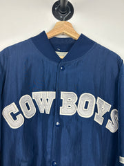 Vintage 80s NFL Starter Dallas Cowboys Navy Nylon Varsity Jacket