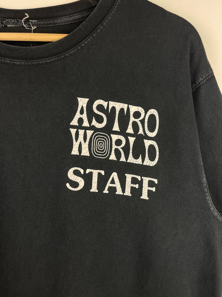 Travis Scott FW18 Astroworld Staff Black Tee
